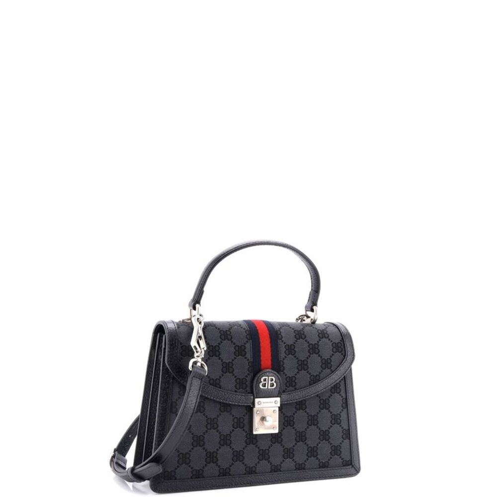 Balenciaga x Gucci The Hacker Project Top Handle Bag BB Coated Canvas Small - Picture 2 of 6